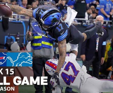 Buffalo Bills vs. Detroit Lions FULL GAME | NFL 2024 Season Week 15