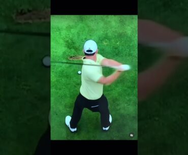 Rory McIlroy Golf Swing from above | what do you notice?