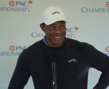 Tiger Woods press conference ahead of PNC Championship
