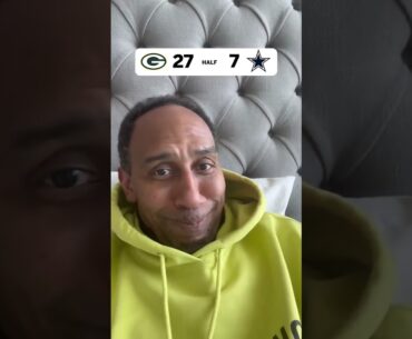 Stephen A. Smith enjoyed that first half 😂 #cowboys #packers #nfl #football