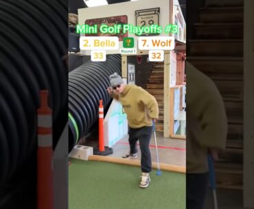 Hole 14, 2. Bella vs 7. Wolf | Round 1 of Playoffs #3 #minigolf