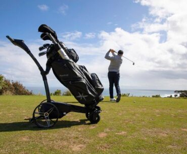 A Motorized Cart Or Robot Caddie
