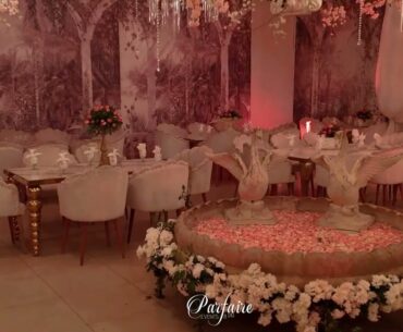 Peach and White wedding Reception DHA Golf Club Convention for Appointment 03312011300  (Sehar Rana)