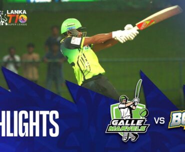Lanka T10 Super League 2024 I Match 3 Highlights I Kandy Bolts vs Galle Marvels