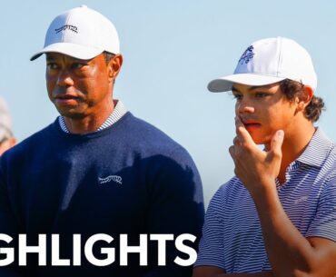 Tiger and Charlie Woods shoot 13-under 59 | Round 1 | PNC Championship | 2024