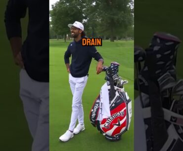 Akshay Bhatia's Ball finds a Drain on the Fairway!
