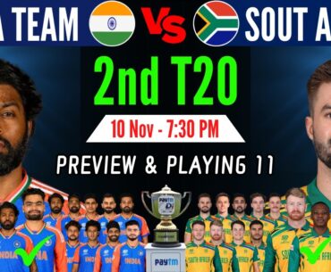 India vs South Africa 2nd T20 Playing 2024 | IND vs SA T20 Series 2024 | IND vs SA Playing 11 2024