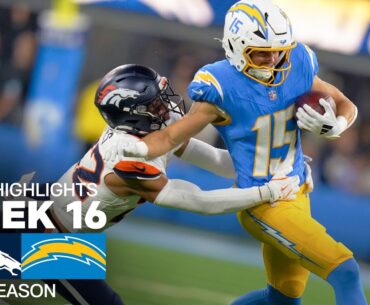 Denver Broncos vs. Los Angeles Chargers Game Highlights | NFL 2024 Season Week 16
