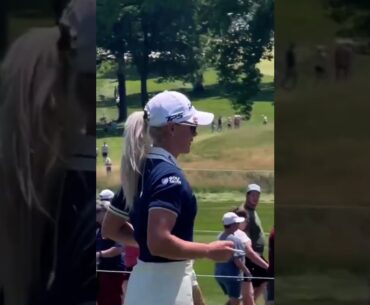 LPGA golfer Charley Hull smoking during her round. Female John Daly!