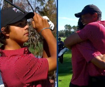 Charlie Woods makes first-ever HOLE-IN-ONE at PNC Championship | 2024