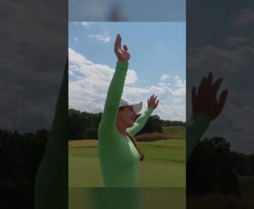 When you dunk it 80 yards #golf #golfgirls #golfswing #womensport #ladygolfers