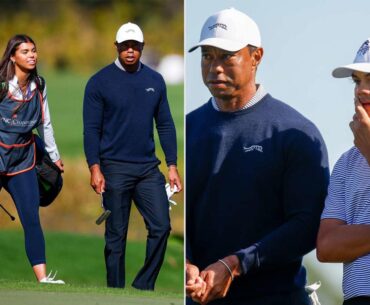 Tiger Woods' Daughter Sam Is Back as Caddie While He and Son Charlie Play Together in the 2024 PNC Championship