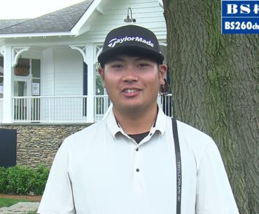 「#全米プロゴルフ選手権 2024」#久常涼 選手　インタビュー　練習日【BS松竹東急】