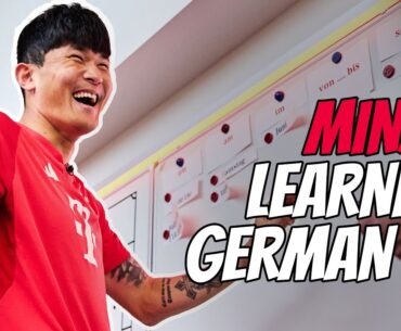 Minjae Kim takes on a German language test! | Classes at FC Bayern