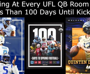 Looking At Every UFL QB Room With Less Than 100 Days Until Kickoff!