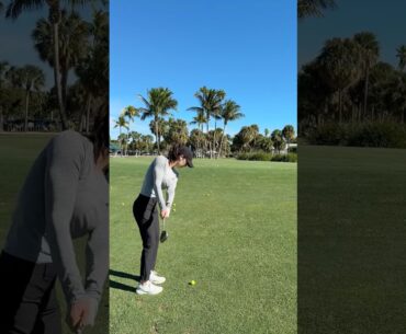 Pitching or chipping? #golf #golfgirl #golfswing
