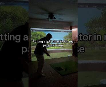 Putting A Golf Simulator In My Parents House