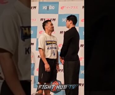 Ryan Garcia STARES DOWN Manny Pacquiao in FIRST face off!