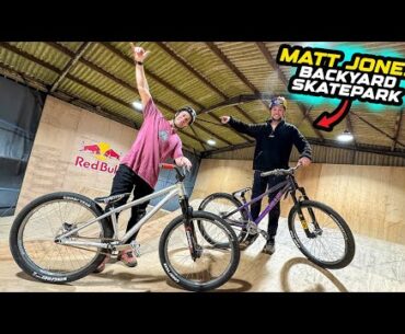 RIDING WITH MATT JONES IN HIS PRIVATE BACKYARD SKATEPARK!