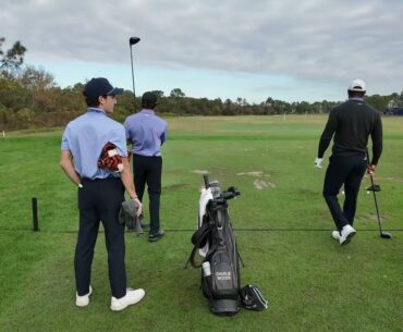 Tiger and Charlie Woods' Driver Range Session at the PNC Championship
