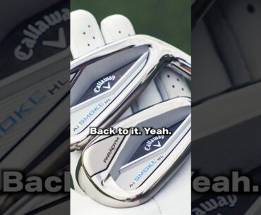 Callaway Paradym Ai smoke irons!! #golf #golfer #shorts