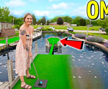 Crazy ONE IN A MILLION Mini Golf Hole in One Hole!