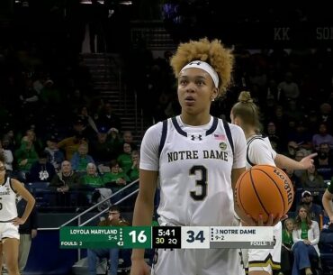#3 Notre Dame Fighting Irish vs Loyola Maryland, December 22, 2024 | women's basketball, Full Game