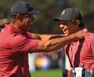 Tiger Woods says ‘most forget’ his son Charlie is ‘only 15 years old’