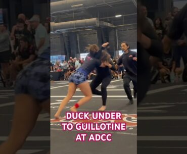 DUCK UNDER TO GUILLOTINE AT ADCC #adcc #jiujitsu #bjj