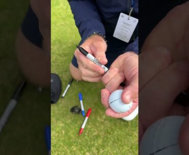 How Do You Mark Your Ball? Same as Thorbjorn Olesen... #golf #golfball #taylormade #short