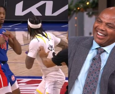 Charles Barkley hilarious reaction to Jordan Clarkson and Ron Holland squaring up 😂