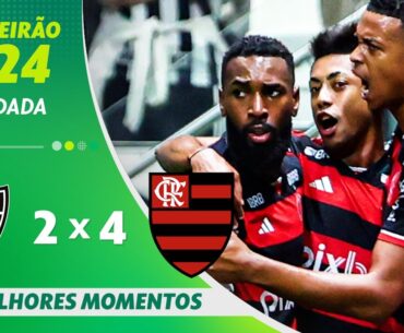 ATLÉTICO-MG 2 X 4 FLAMENGO | MELHORES MOMENTOS | 14ª RODADA BRASILEIRÃO 2024 | ge.globo