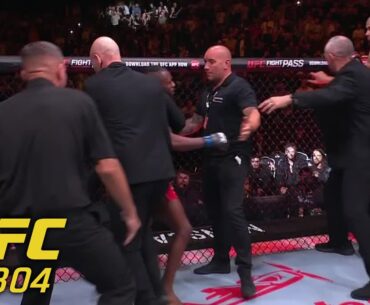 Security separates Muhammad Mokaev & Manel Kape before their #UFC304 fight | ESPN MMA