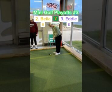 Hole 5, 2. Bella vs 3. Eddie | Semi-Final Match of Playoffs #3 #minigolf