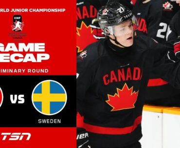 2025 World Junior Championship Pre-Tournament Game Extended Highlights: Canada vs. Sweden