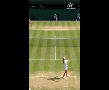 Wimbledon 2024 | Jasmine Paolini seals Set 2 to level the score | #WimbledonOnStar