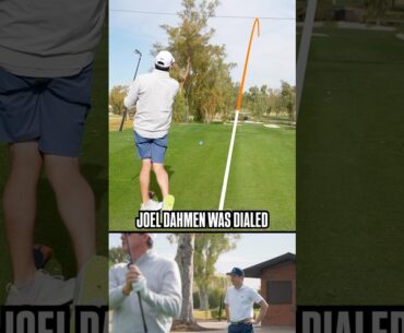 Joel Dahmen CALLED HIS SHOT and hit Riggs’ ball. DIALED. ​⁠@one1brands