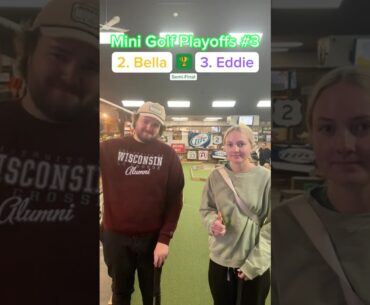 Hole 1, 2. Bella vs 3. Eddie | Semi-Final Match of Playoffs #3 #minigolf