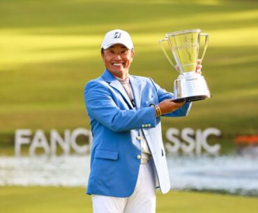 【ファンケルクラシック2024】宮本勝昌が最終日スコアを4つ伸ばして通算13アンダー、完全優勝で大会連覇！シニア通算6勝目