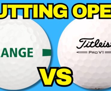 Range Ball vs Titleist Pro V1 Golf Ball! (What’s Inside?)