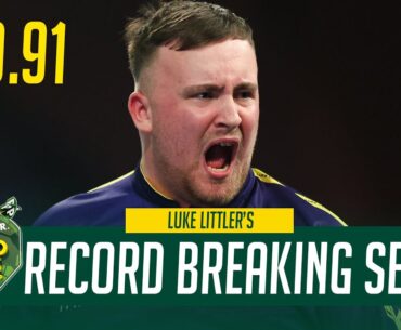 LUKE LITTLER'S RECORD BREAKING SET 🤯 2024/25 Paddy Power World Darts Championship