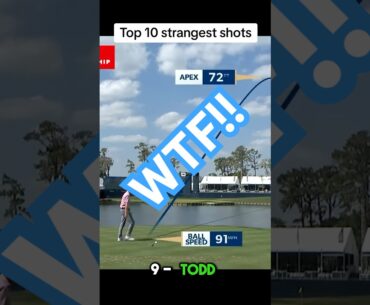 Craziest shots in golf. #shorts