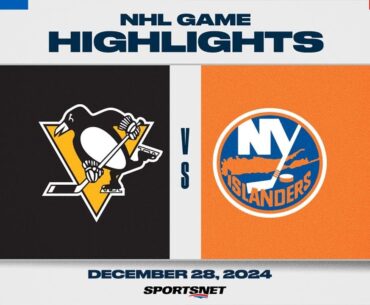 NHL Highlights | Penguins vs. Islanders - December 28, 2024