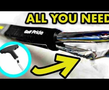HOW TO REMOVE A GOLF GRIP FROM THE SHAFT WITHOUT CUTTING IT | Using a Rod from TEMU #golf #golfgrip