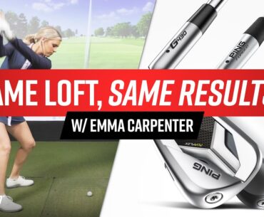 Same Loft, Same Results?? Golf Irons Loft Test w/ Emma Carpenter