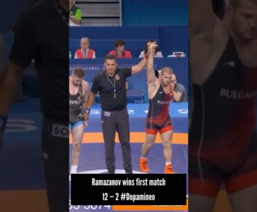 Magomed Ramazanov WINS HIS FIRST MATCH AGAINST 12—2 #WrestlingOlympic #Paris2024