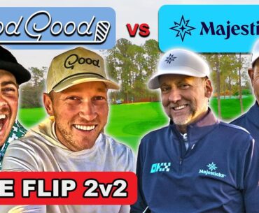GoodGood vs Majesticks GC | Tee Flip 2v2 | Ian & Henrik vs Brad & Garrett