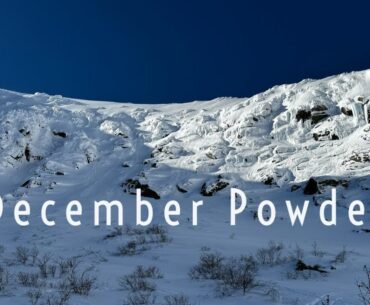 Skiing Tuckerman Ravine in December.