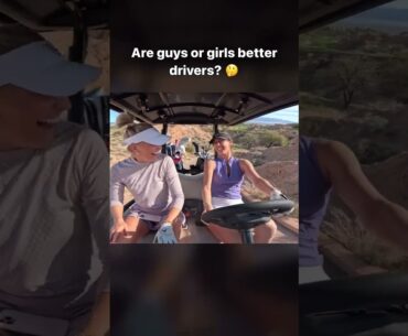 Are guys or girls better drivers #golf #ladygolfers #daddydaughter #automobile #golfgirl
