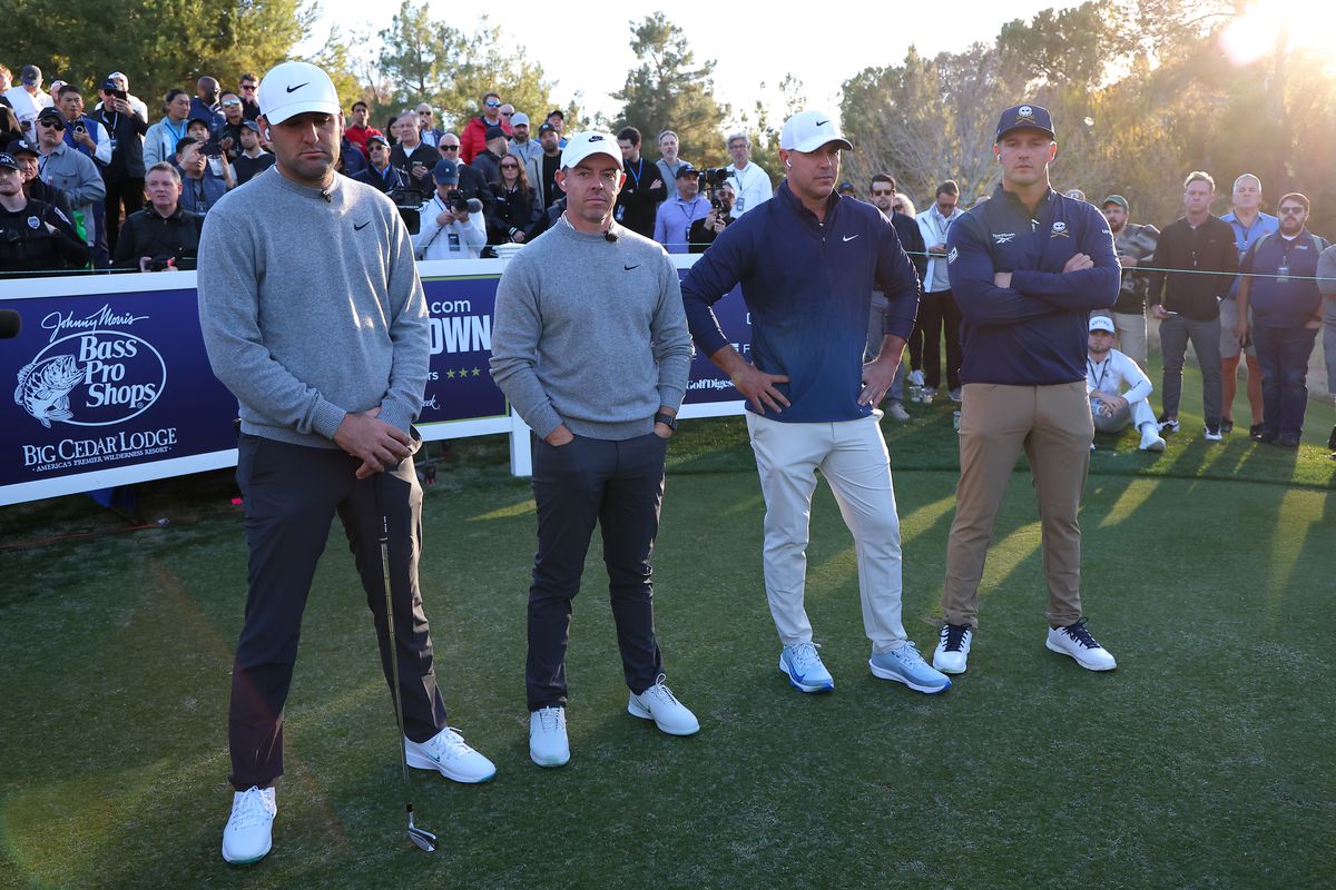Rory McIlroy, Scottie Scheffler, Bryson DeChambeau, Brooks Koepka, The Showdown